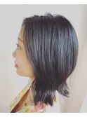 【ao hair garden】透け感ブルージュ×外ハネボブ