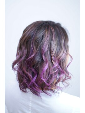 フルブルーム(fullbloom) [西八王子/full bloom]パープルハイライトグラデーション