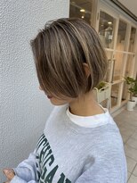 ヘアーモード ケーティー 京橋店(Hair Mode KT) ホワイトアッシュ×ショートパーマ