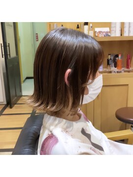 ラボヌールヘアーレーヴ 池袋店(La Bonheur hair reve) 外はねボブ