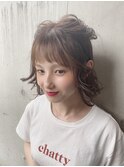 【Des.Art赤坂】 外ハネ×ハイライトカラー×簡単アレンジ