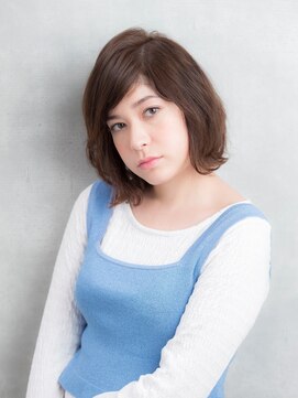 ノブヘアデザイン 杉田店(NOB hairdesign) 〈NOB杉田店〉ミニウルフ外ハネデジタルパーマ黒髪