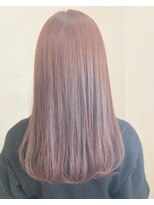 モルニ(MORNI)&nbsp;レッドブラウン_マロンベージュ Aラインボブ かきあげ