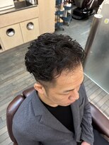 銀座マツナガ 浅草店 大人気☆メンズツーブロックパーマバックスタイル