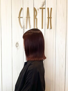 アース 三田南ウッディタウン店(HAIR&MAKE EARTH) 10代　20代　30代　大人気切りっぱなしボブ