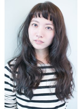 エイチバイシオミエイチ 神戸三宮(H by shiomi H) [shiomi H]ラフなロングヘア×ダークアッシュカラー