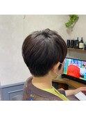 襟足すっきり丸みやわらか大人ショート美髪【カミケン清明店】