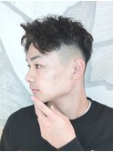 新潟/万代/メンズ専門店/短髪/フェード/パーマ/清潔感/爽やか