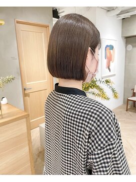 ローレン(LOREN) ミルクティーベージュぷつっとボブケアブリーチ 梅田