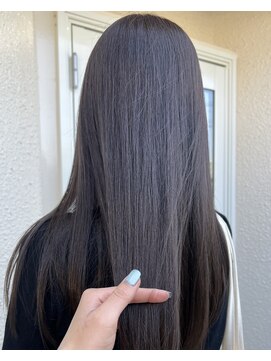 ミリ 久留米(miri..) haru ラベンダーアッシュカラー ロング 久留米