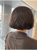 ボブ×ゆるふわパーマ