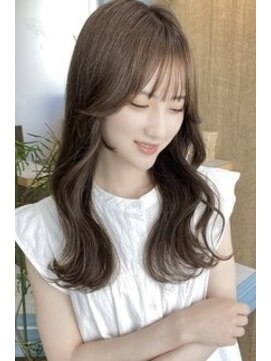 ビューナゴヤ 名駅(VIEW NAGOYA) 美髪カールシアーカラーピンクブラウンエアリーロングセミディ