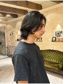 メンズミディアム メンズウルフ メンズパーマ 山崎賢人 銀座