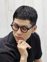 ヨシザワインク プレミアム 横浜 桜木町店(YOSHIZAWA Inc. PREMIUM)&nbsp;ソフトクロップナチュラル刈り上げ一直線おしゃれバング理容室