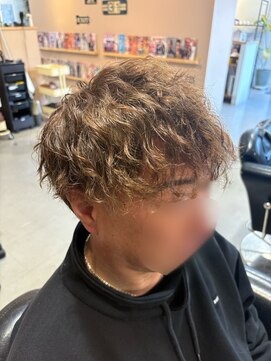 マーズ オム 山本丸橋店(mars HOM) two block cut / spiral perm