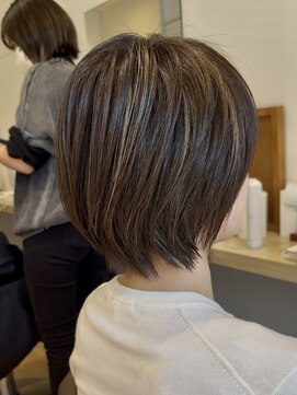 コノアラボ 守谷店(Conoah labo) くびれヘア/アプリコットオレンジ/ハイライトカラー/守谷/白髪