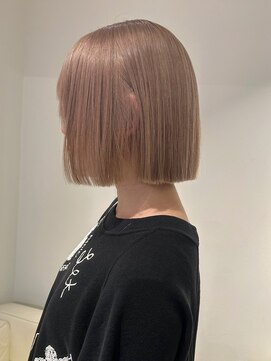 ベレーザ 渋谷(BELEZA) 12374艶髪ホワイトブロンド韓国タンバルモリボブマロンベージュ