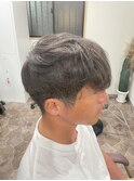グレージュ　ブリーチカラー　メンズ　宇都宮