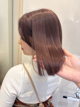 ジアン(GIEN) ブリーチあり 柔らかいピンクブラウンベージュ @吉元