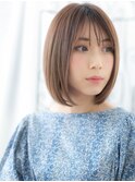 八潮/髪質改善/ナチュラルブラウン☆うる艶美髪ストレートボブl