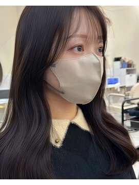 シェノン サントル(CHAINON CENTRE) 梅田/黒髪/クラゲヘアー/オリーブグレー/小顔/ココアベージュ