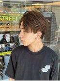 MEN’S HAIR/サーフカール/刈り上げセンターパート/船橋