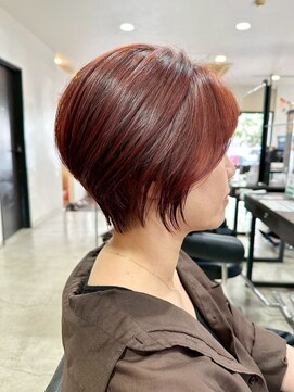 ヴィスト バイ レボ(VIST by REVO) イメチェン/ピンクベージュ/アンブレラカラー/前髪/新松戸