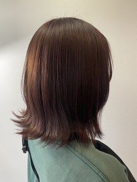 アイズム モア 名古屋伏見(I’sm more) 外ハネボブ/オレンジブラウン