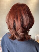 アルム(arum) 艶感がポイント!レッド系ヘアカラー&レイヤー/横浜/元町/半個室