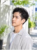 40代メンズ向けツイストスパイラル｜大人の色気カーリーパーマ