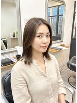 ヘアアンドメイク 心座(hair&make)&nbsp;大人レイヤーミディ×髪質改善カラー