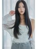 【艶髪】☆カット+カラー+極上TR+マイクロバブル+超音波アイロン¥11000