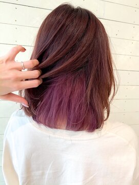 ルノン フィージュ(LUNON fieju) 【LUNON fieju】ピンクインナーカラー