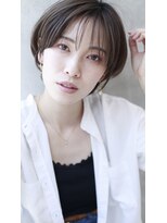 アッシュ 下北沢店(Ash) 【20代　30代】シースルーバング＆抜け感ショートボブ