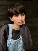 艶ありフォギーブラウンのショート