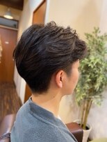 ウィード(WEED)&nbsp;ツーブロナチュラルパーマ☆刈り上げ、ちょいモテ、女子ウケヘア