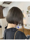 << hair make No.8 黒木 >> ナチュラルベージュ × mini bob