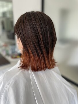 ミングルクラーロヘアー(MINGLE CLARO hair) オレンジグラデーション