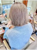 ミルクティーベージュ/アッシュベージュ/ボブスタイル