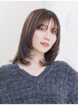 ミチオ ノザワ ヘアサロン ギンザ(Michio Nozawa HAIR SALON Ginza) ★くびレイヤー地毛風グレージュ小顔レイヤー★グレーベージュ