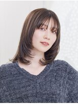 ミチオ ノザワ ヘアサロン ギンザ(Michio Nozawa HAIR SALON Ginza) ★くびレイヤー地毛風グレージュ小顔レイヤー★グレーベージュ