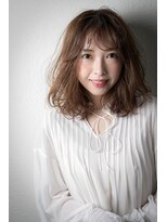カバーヘア ブリス 川口(COVER HAIR bliss)&nbsp;美髪ニュアンスカラーくせ毛風エアリーミディw川口30代40代50代