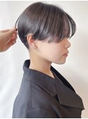 【morio 原宿】刈り上げ　マッシュショート　グレージュ
