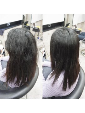 ヘアテリア リュウ 大塚(hair teria ryu) 縮毛矯正/髪質改善/シルキーストレート/艶カラー