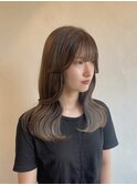 アッシュベージュ/イヤリングカラー/インナーカラー/横浜/横浜駅