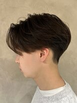 センターパート/刈り上げ/ニュアンスパーマ