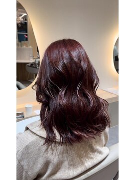 ルーチェココ ブラン(Lu'ce coco blanc) 赤みラベンダー×艶ゆるウェーブ