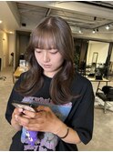 10代20代30代ブリーチカラーミルクティーブラウン