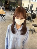 10代20代30代韓国ヘアピンクブラウン