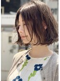 パーマでセット簡単なグラボブ